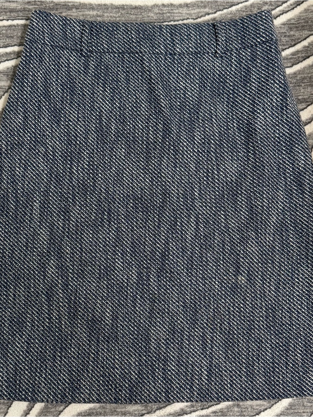 Ann Taylor Classic Blue Tweed Pencil Skirt Size 2
